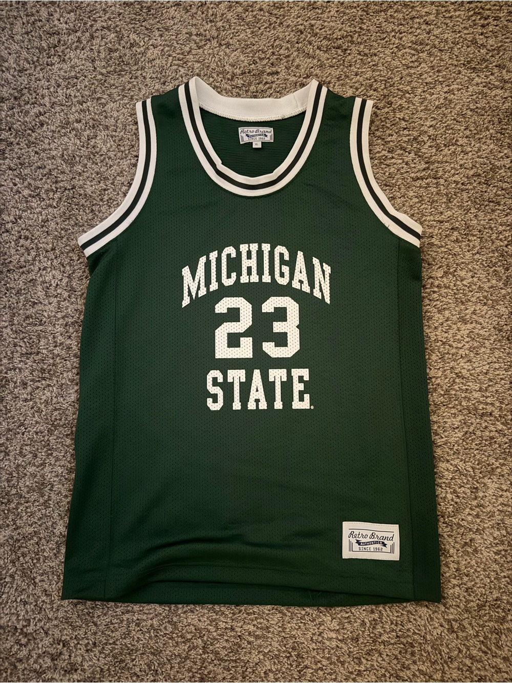 Retro Brand Michigan State Vintage Draymond Green Basketball Jersey
